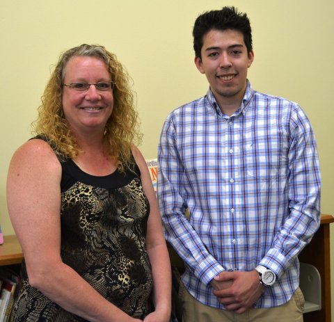 QEP video contest winners Dawn Simone and Noe Duran.
