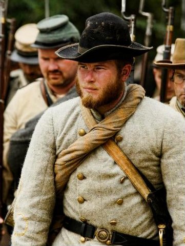 Philip Brown dressed in period clothing during a reenactment much like he will be dressed during his 166 mile walk.