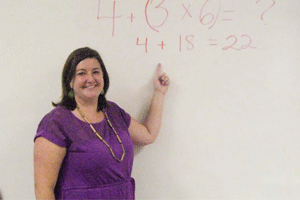 Four Oaks Elementary fifth grade math teacher Lauren Strickland will be recognized Nov. 5th in Greensboro for her excellence in the classroom.