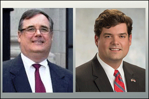 (Left to right): DeVan Barbour III, Vice Chairman of the Johnston County Board of Commissioners announced Monday he would not seek re-election. On Tuesday, his son, DeVan Barbour IV, announced he would run for the District 4 seat held by his father.