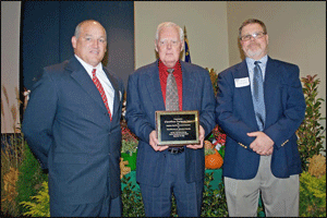 (L to R): Carolina Packers representatives Johnny Hayes, Hilton Byrd, and Kent Denning